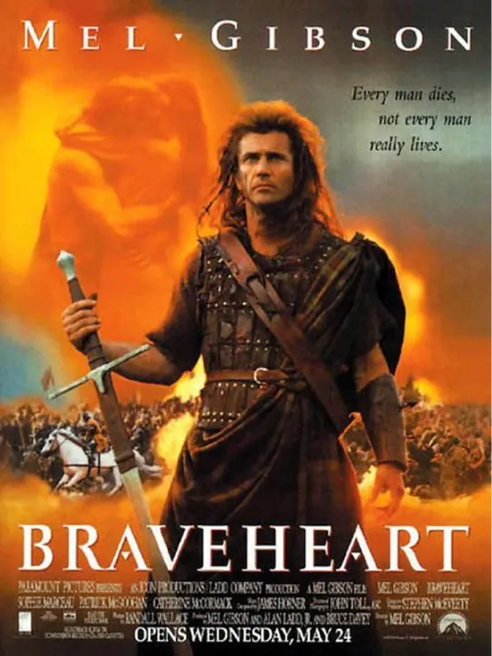 Publicity image of the movie BRAVEHEART