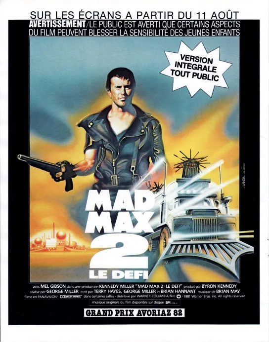 Image publicitaire du film Mad Max 2 : Le Défi